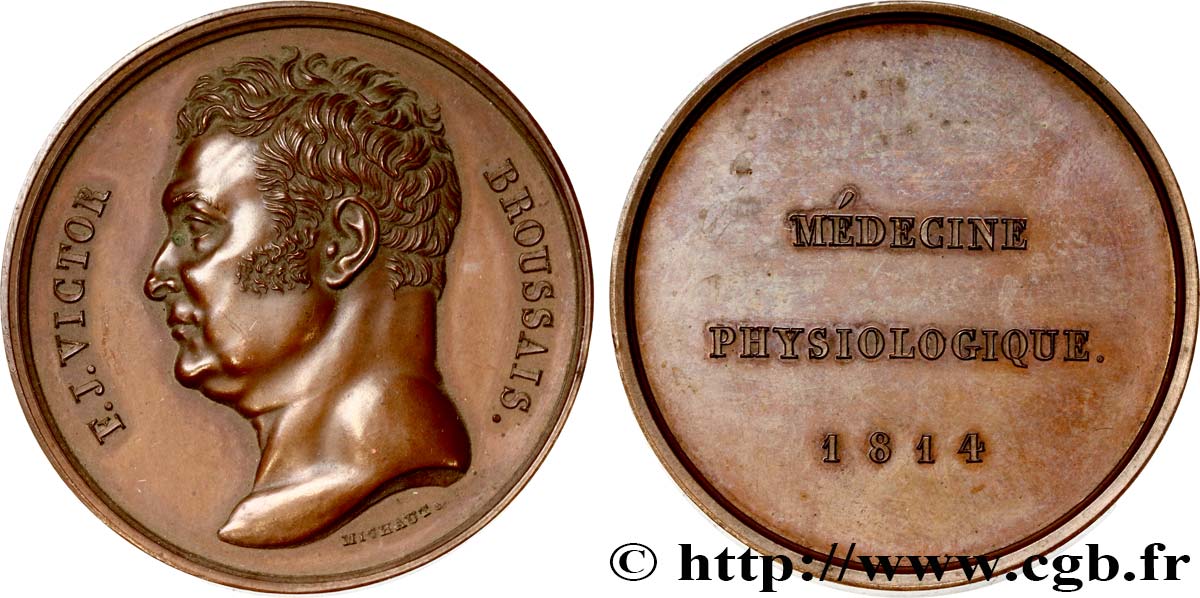 LOUIS XVIII Médaille, Victor Broussais AU