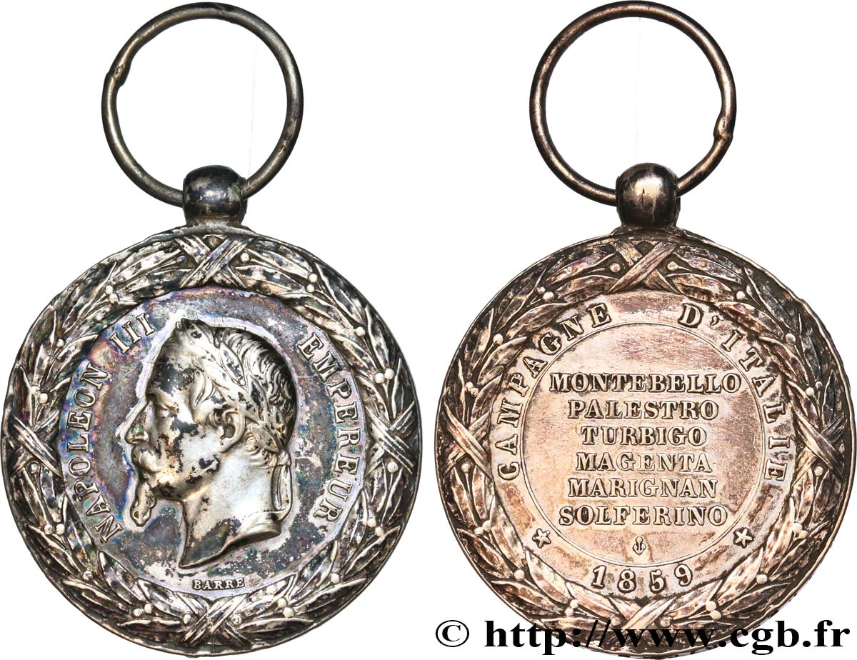 ZWEITES KAISERREICH Médaille de la campagne d’Italie SS
