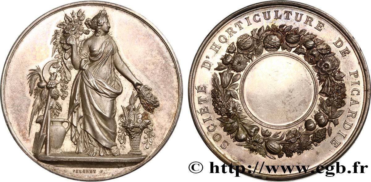 TERCERA REPUBLICA FRANCESA Médaille de la société d’Horticulture EBC