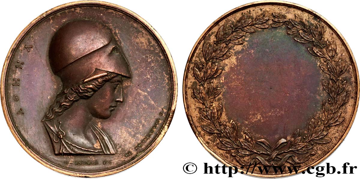 ITALIE Médaille de récompense, Athéna TTB+