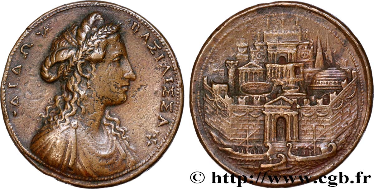 ITALIA Médaille de Didon, reine de Carthage MBC+