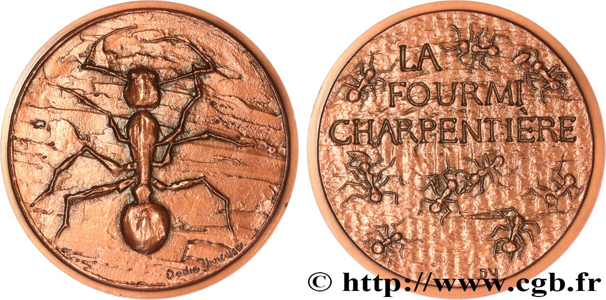 ANIMALS Médaille animalière - Fourmi charpentière AU