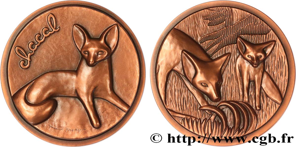 ANIMALS Médaille animalière - Chacal AU