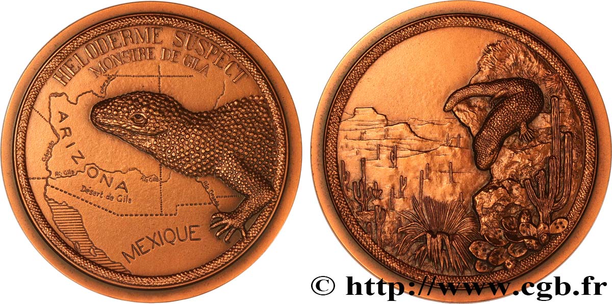 ANIMAUX Médaille animalière - Heloderme suspect SUP