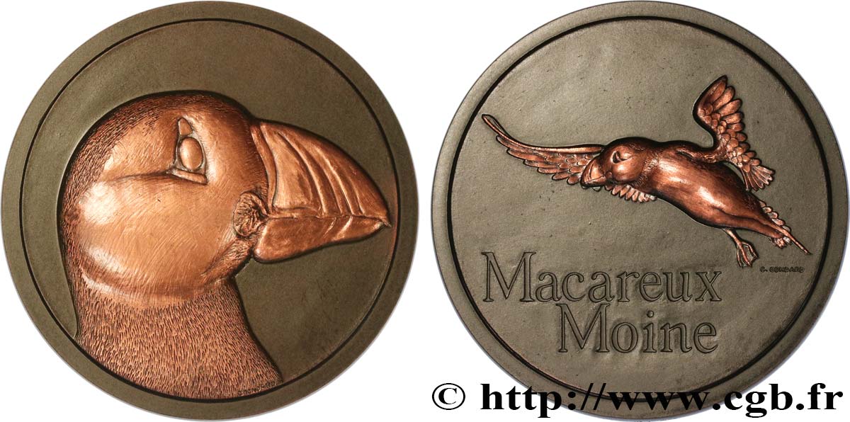 ANIMALS Médaille animalière - Macareux Moine AU