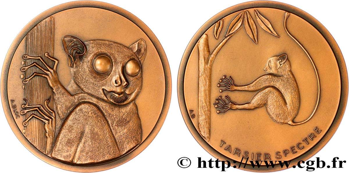 ANIMALS Médaille animalière - Tarsier Spectre AU