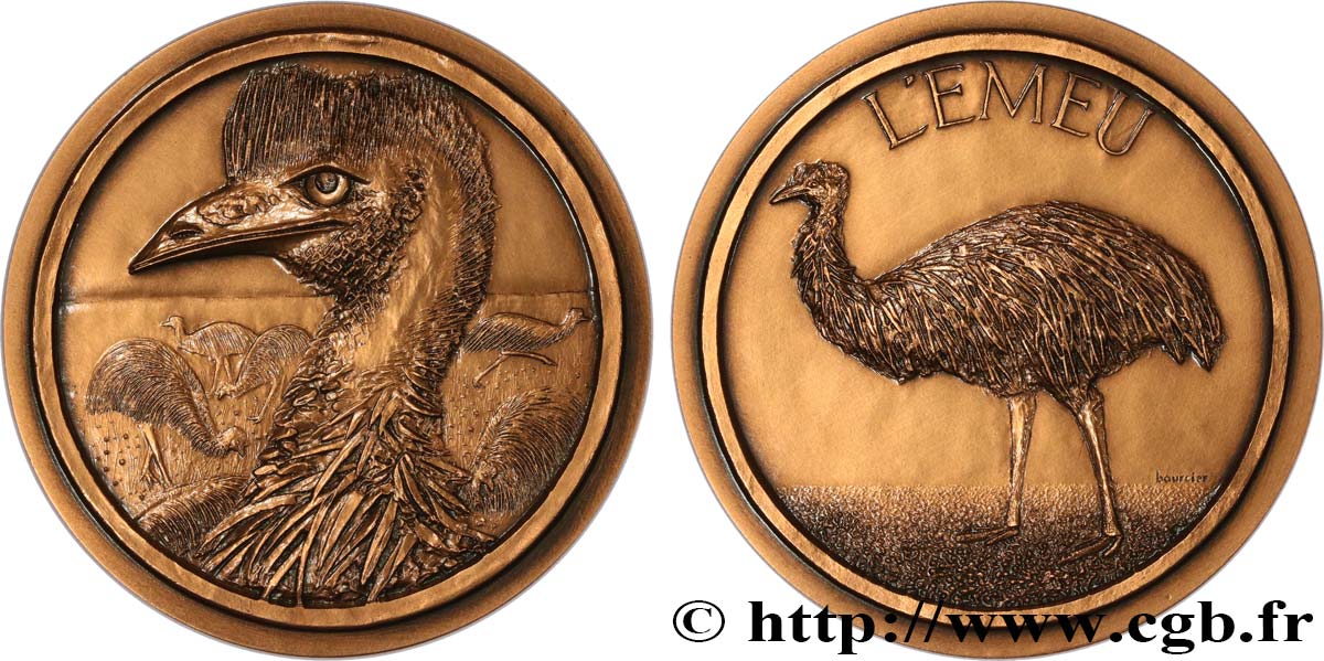 ANIMALS Médaille animalière - Émeu AU