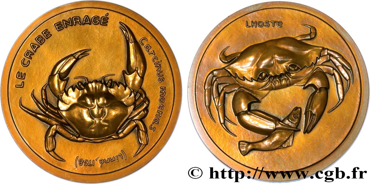 ANIMALS Médaille animalière - Crabe enragé EBC