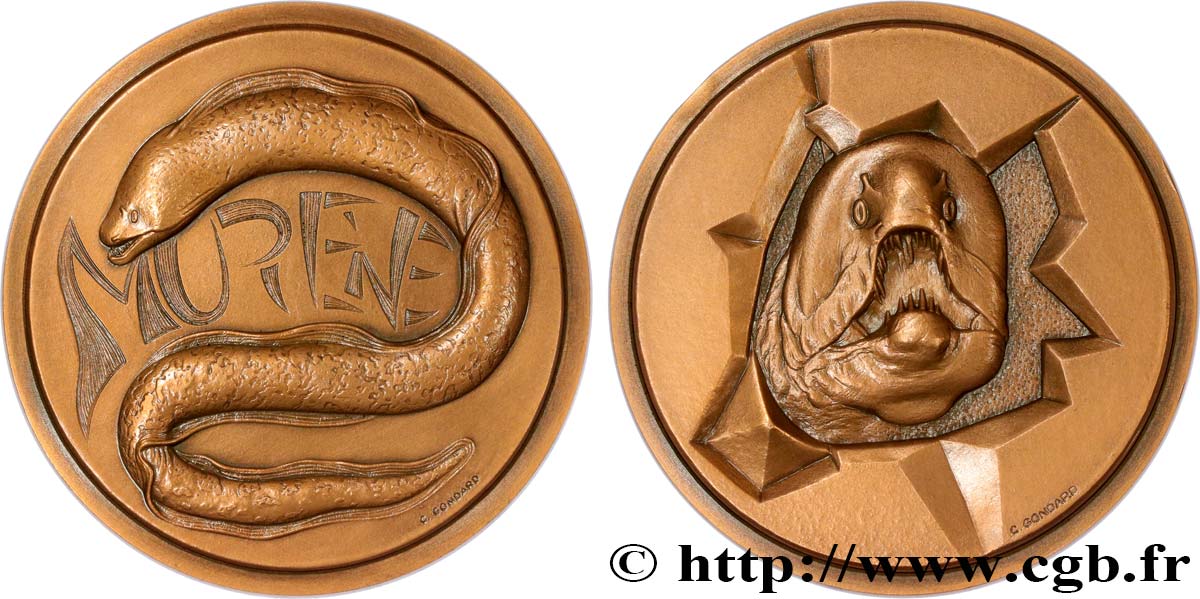 ANIMAUX Médaille animalière - Murène SUP