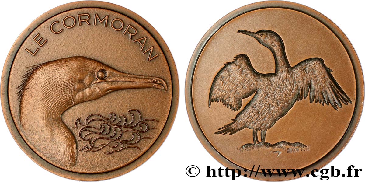 ANIMALS Médaille animalière - Cormoran SPL