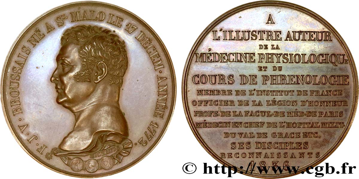 LOUIS-PHILIPPE Ier Médaille, Victor Broussais SUP