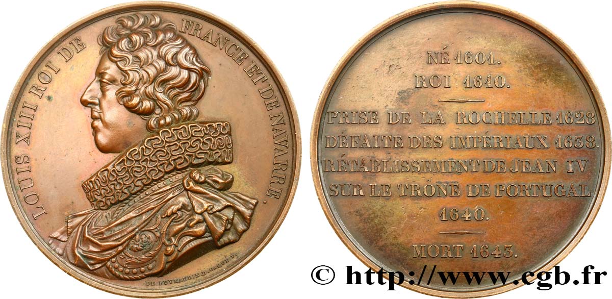 LUDWIG PHILIPP I Médaille du roi Louis XIII fVZ