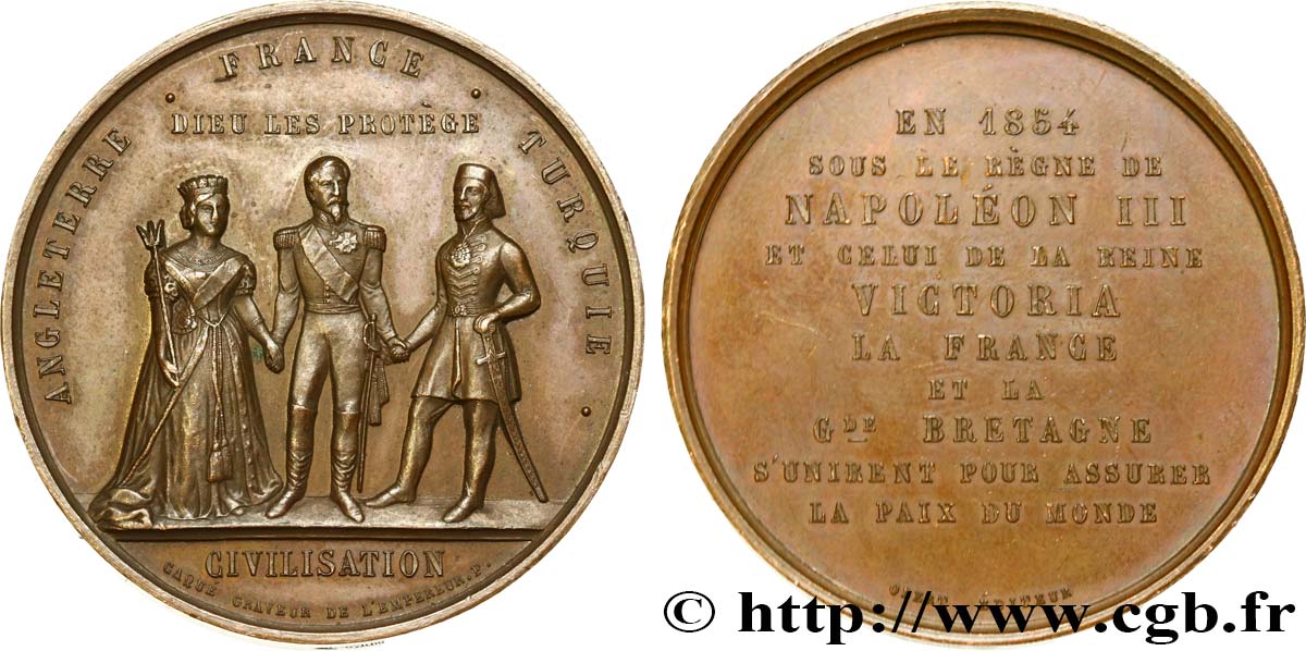 SEGUNDO IMPERIO FRANCES Médaille, Guerre de Crimée MBC+