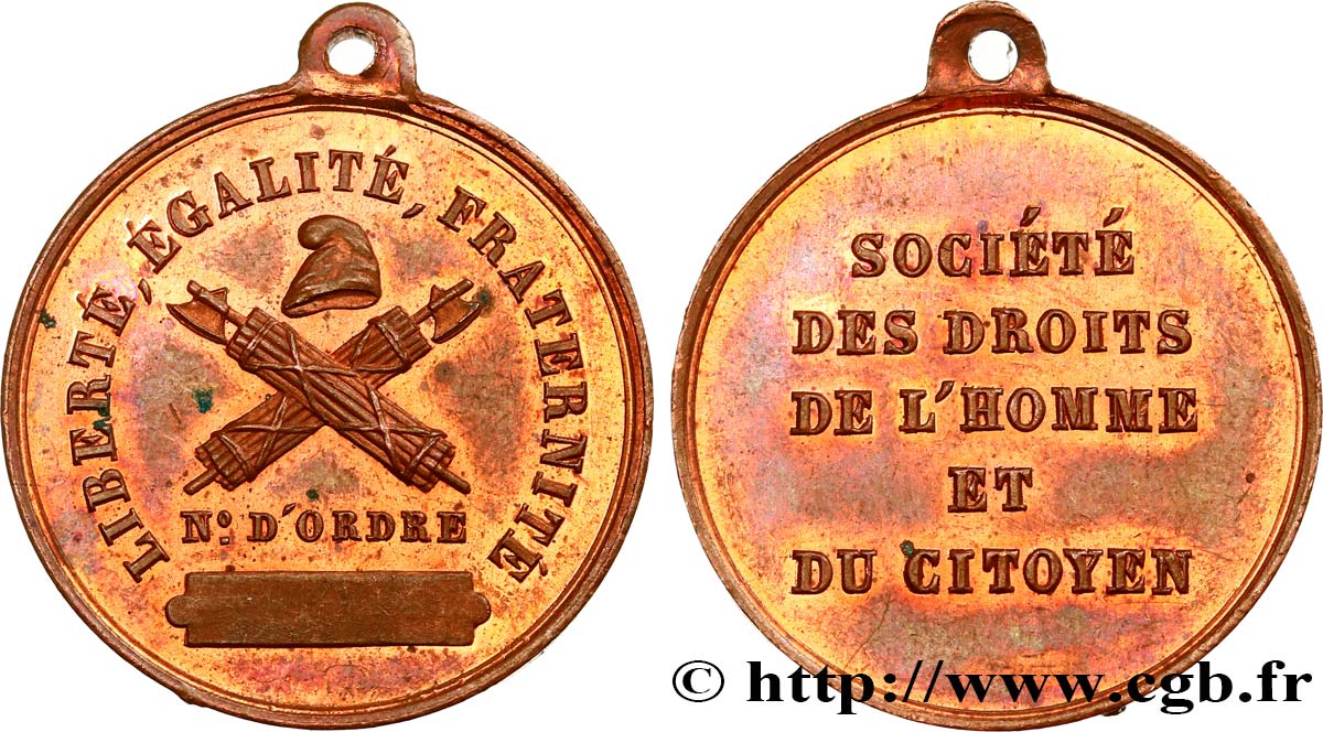 DEUXIÈME RÉPUBLIQUE Médaille historique des clubs SUP