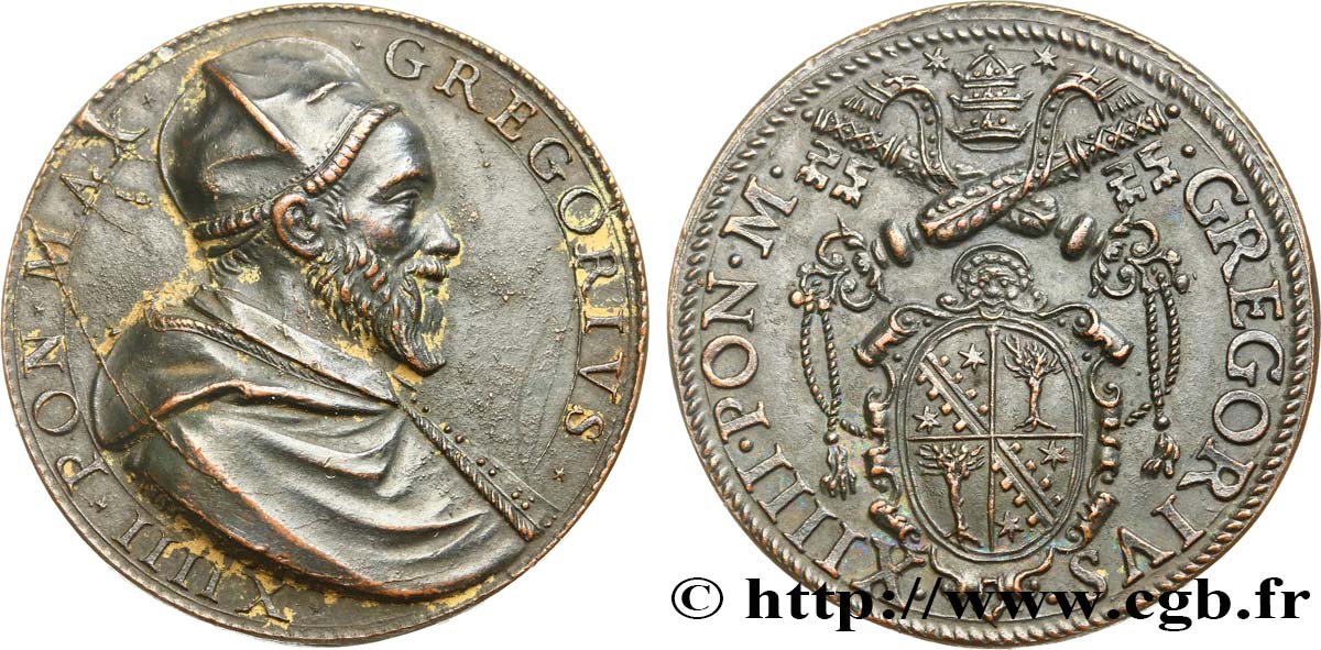 VATICANO E STATO PONTIFICIO Médaille du pape Grégoire XIV q.SPL