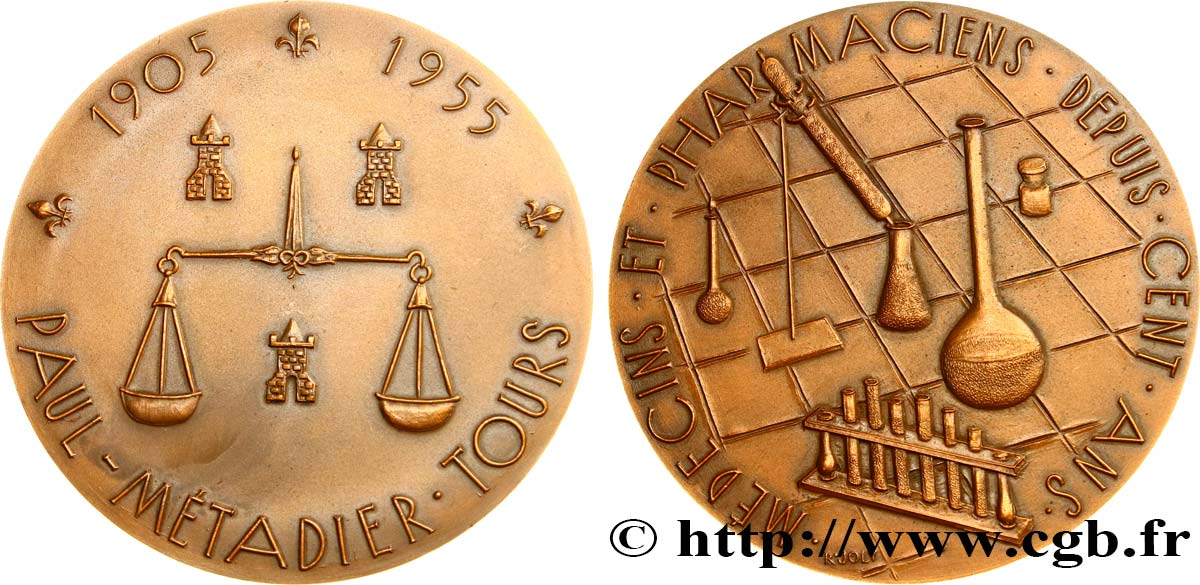 MÉDECINE - SOCIÉTÉS MÉDICALES Médaille, Paul Métadier VZ