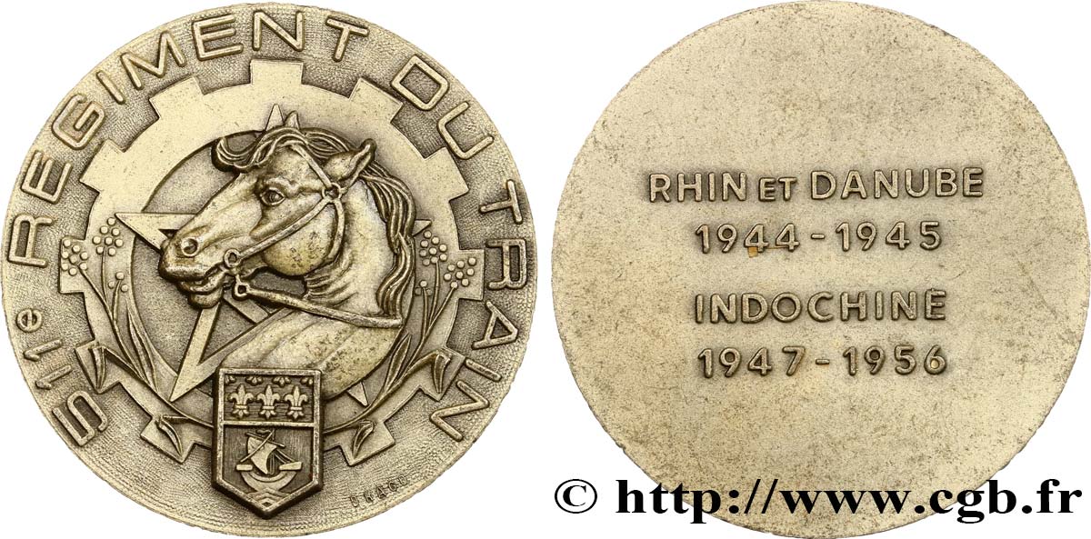 QUARTA REPUBBLICA FRANCESE Médaille, 511e régiment du train q.SPL