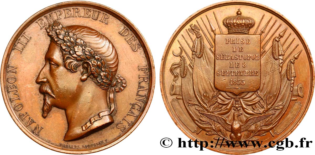 SECOND EMPIRE Médaille, Prise de Sebastopol AU