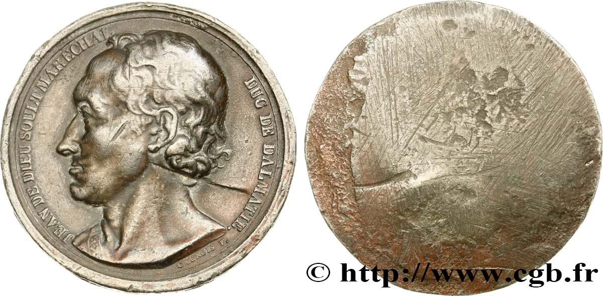 PERSONNAGES DIVERS Médaille, Jean-de-Dieu Soult, Maréchal, Duc de Dalmatie TB+