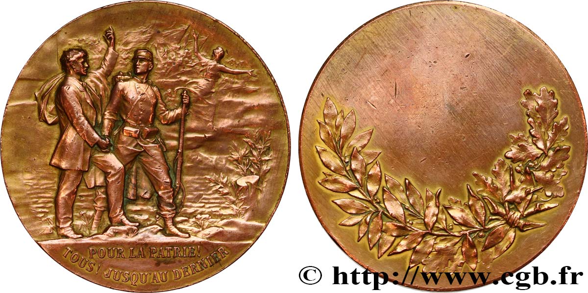 TERZA REPUBBLICA FRANCESE Médaille pour la Patrie, récompense BB