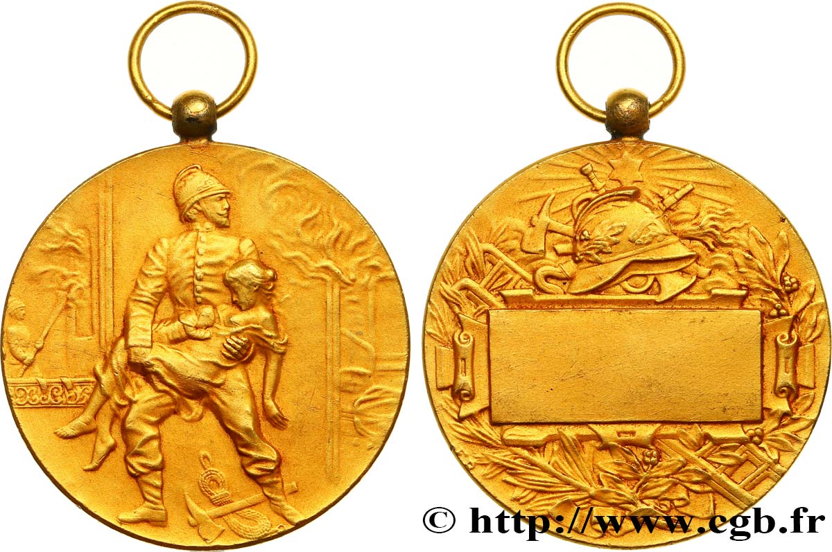 PRIZES AND REWARDS Médaille de récompense, sapeur-pompiers XF