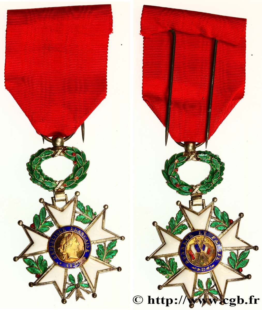TERCERA REPUBLICA FRANCESA Légion d’Honneur - Chevalier MBC+