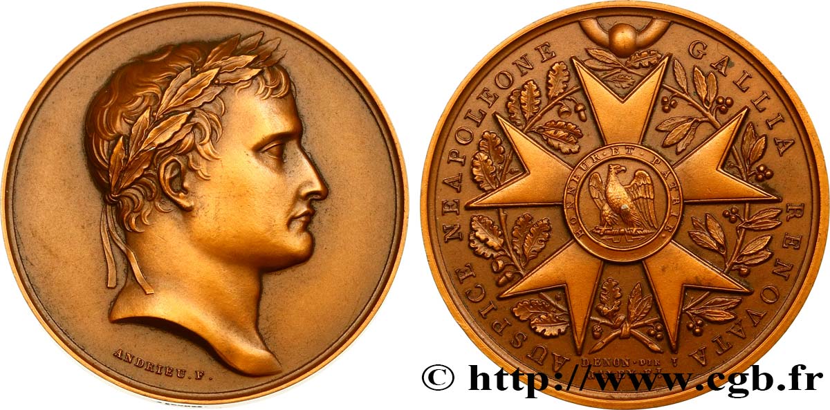 PREMIER EMPIRE / FIRST FRENCH EMPIRE Médaille, Légion d’honneur, refrappe AU