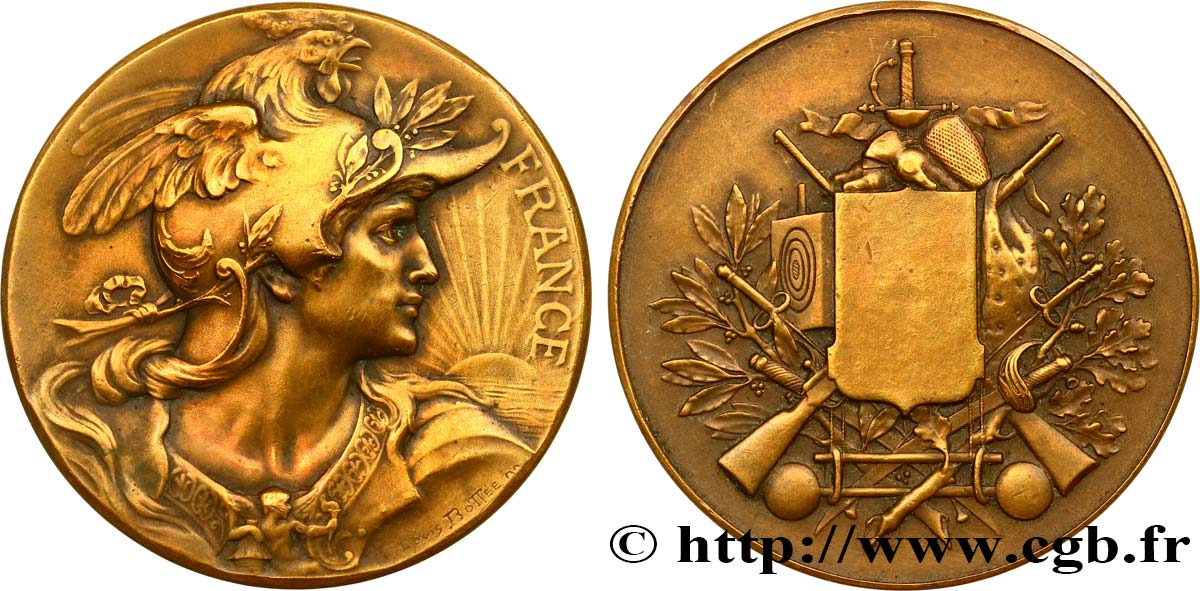 TIR ET ARQUEBUSE Médaille FRANCE, récompense TTB