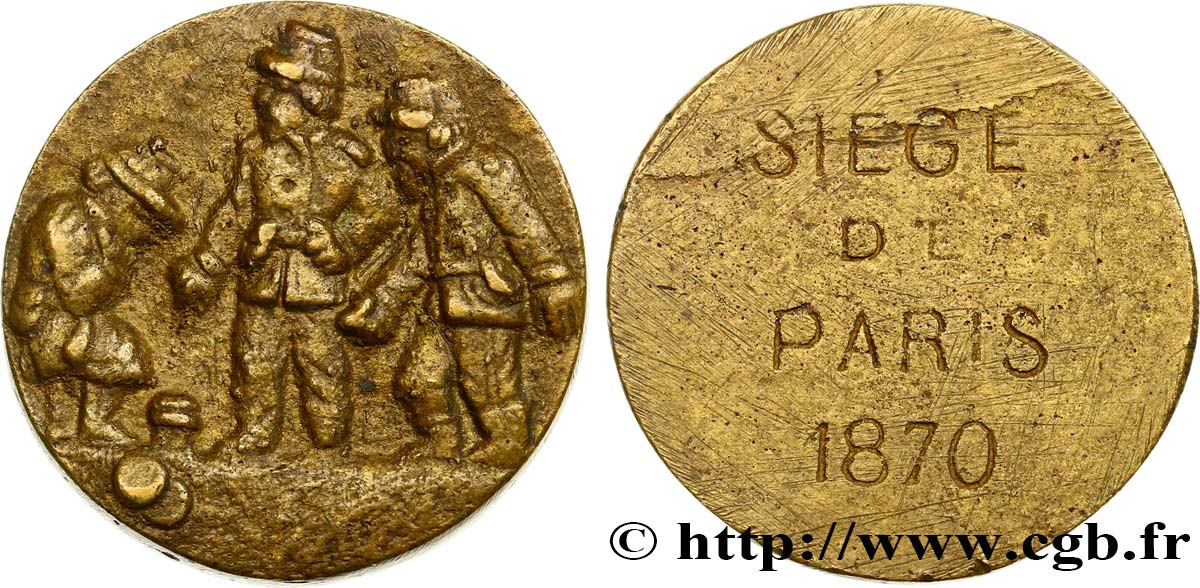 GUERRE DE 1870-1871 Médaille, Siège de Paris TB+