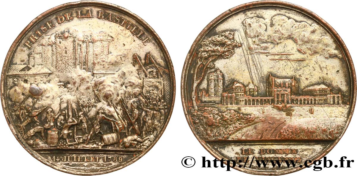 LUIGI FILIPPO I Médaille pour la prise de la Bastille et du château de Vincennes q.BB