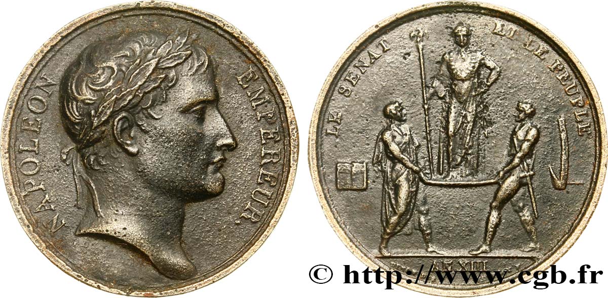 GESCHICHTE FRANKREICHS Médaille, Sacre de l empereur SS