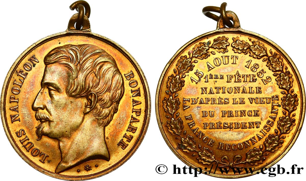 DEUXIÈME RÉPUBLIQUE Médaille, Fête nationale SPL