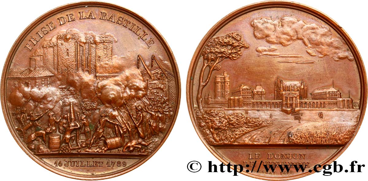 LOUIS-PHILIPPE I Médaille pour la prise de la Bastille et du château de Vincennes AU