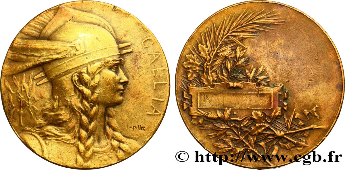 DRITTE FRANZOSISCHE REPUBLIK Médaille GALLIA, récompense SS