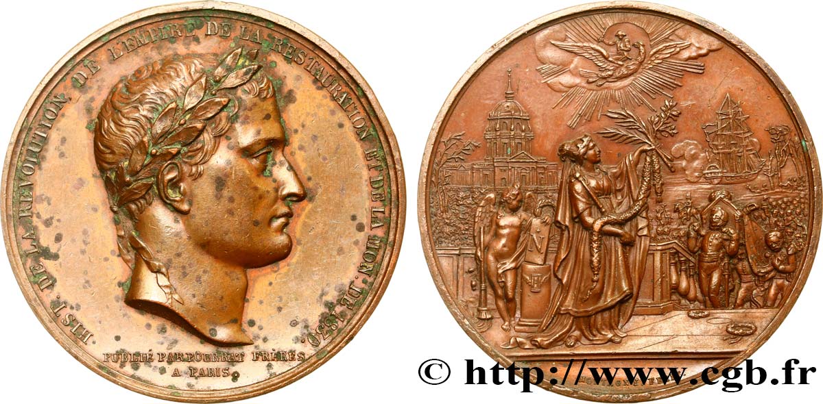 LUDWIG PHILIPP I Médaille pour l’ouvrage de L. Vivien, retour des cendres de Napoléon Ier SS/fVZ