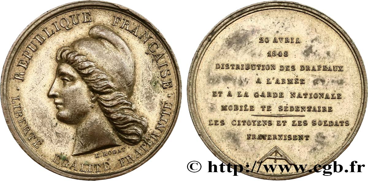DEUXIÈME RÉPUBLIQUE Médaille, Journées de février SS