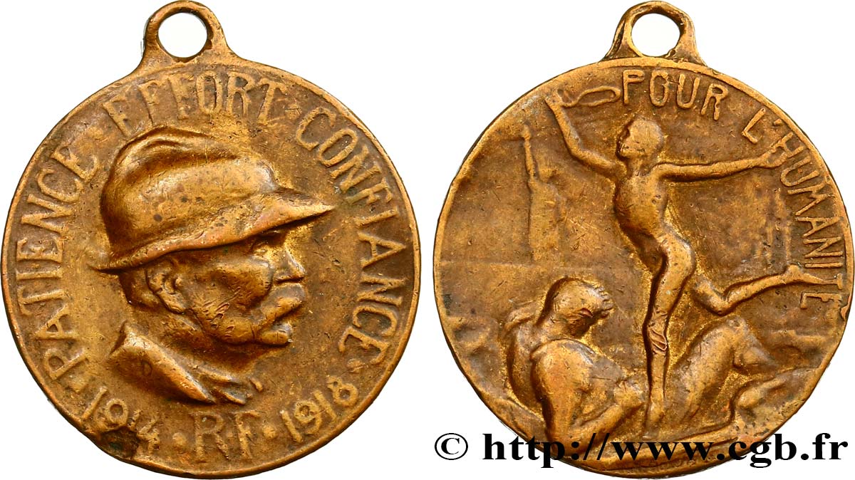 DRITTE FRANZOSISCHE REPUBLIK Médaille, Pour l’Humanité fSS