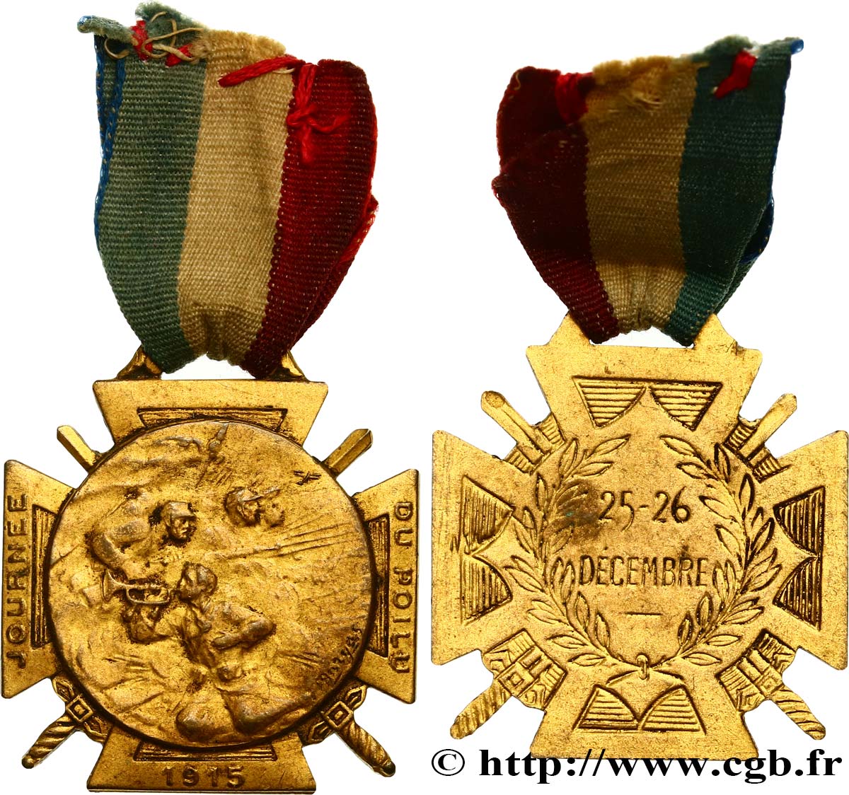 III REPUBLIC Médaille, Journée du Poilu XF