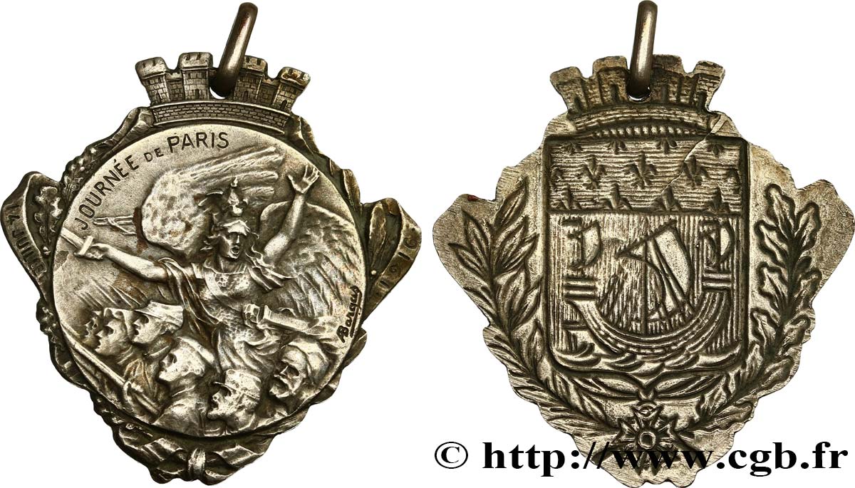 DRITTE FRANZOSISCHE REPUBLIK Médaille du 14 Juillet SS