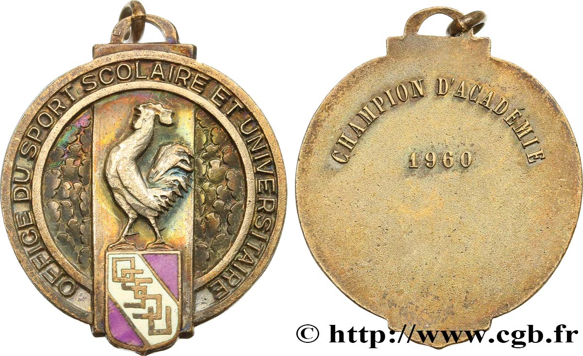 SOCIÉTÉS SPORTIVES Médaille, Champion d’Académie SUP