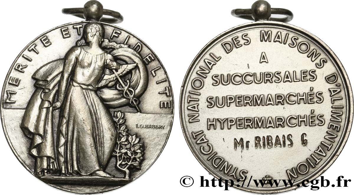 ASSOCIATIONS PROFESSIONNELLES - SYNDICATS Médaille, Syndicat nationale des maisons d’alimentation TTB+