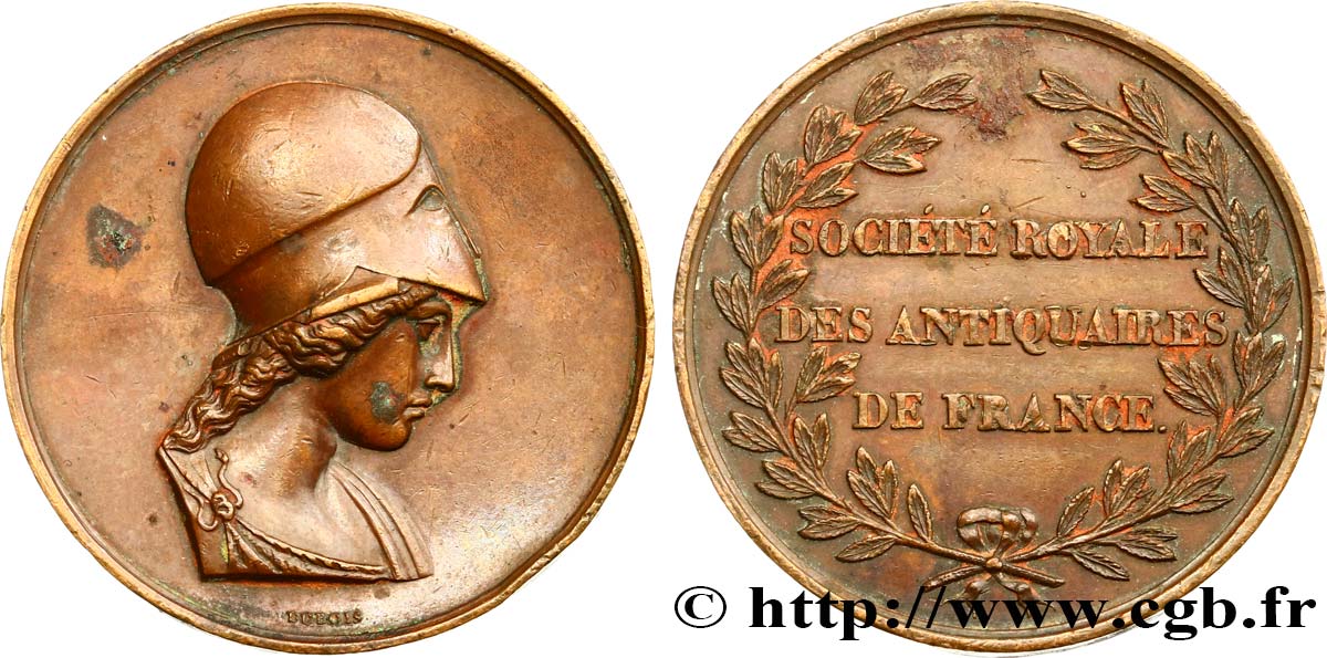 ACADÉMIES ET SOCIÉTÉS SAVANTES Médaille, Société royale des antiquaires de France XF