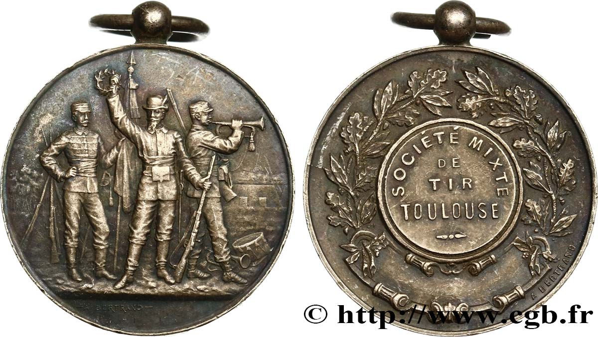 TIR ET ARQUEBUSE Médaille de récompense, Société de tir XF