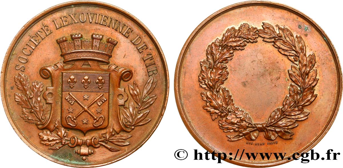 TIR ET ARQUEBUSE Médaille de récompense, Société Léxovienne AU