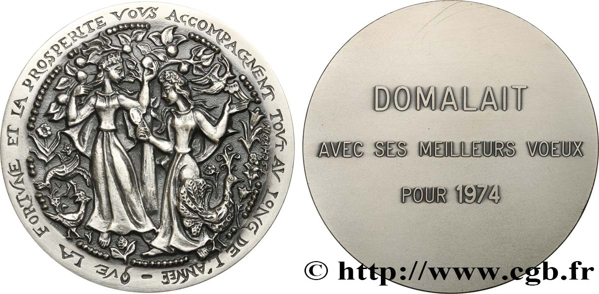 QUINTA REPUBLICA FRANCESA Médaille de Domalait EBC