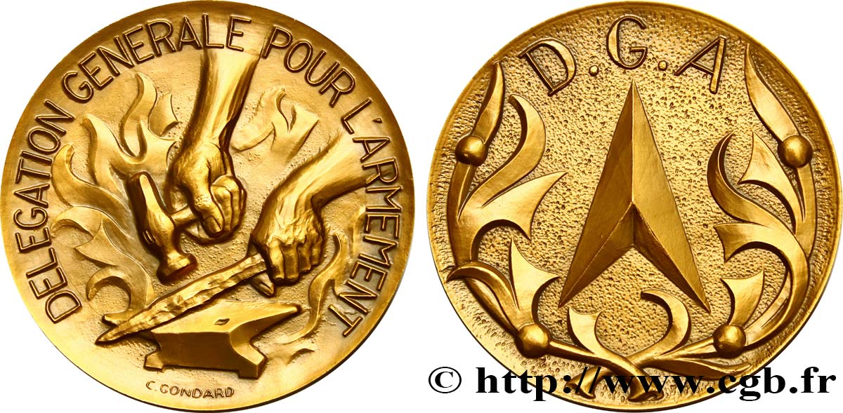 QUINTA REPUBLICA FRANCESA Médaille de la DGA EBC