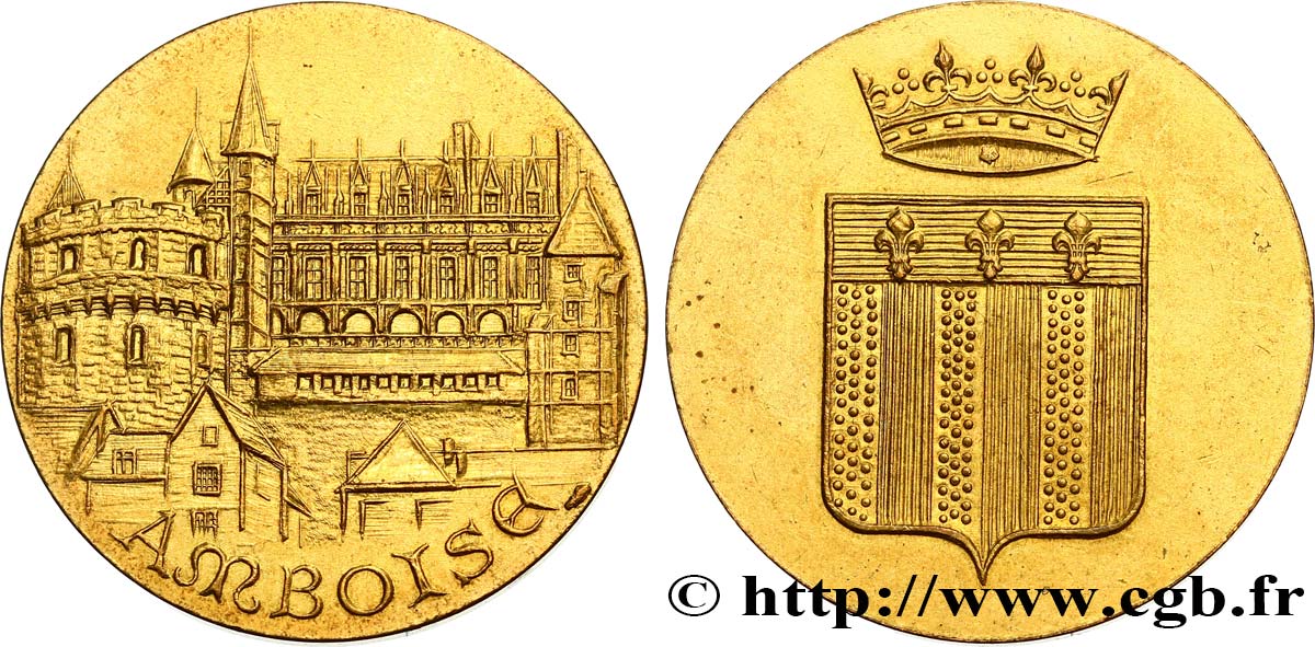 V REPUBLIC Médaille pour la ville d’Amboise XF