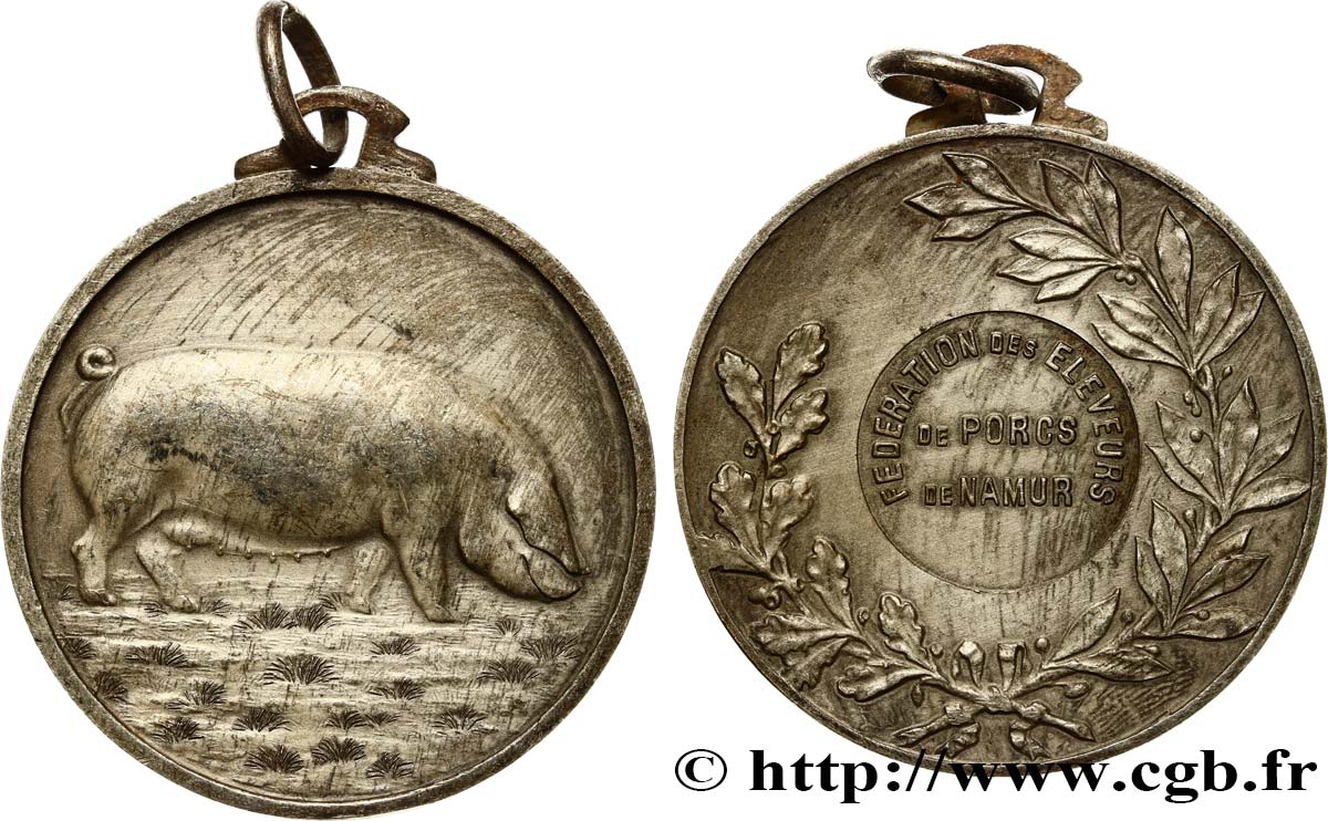 BELGIUM - NAMUR Médaille, fédération des éleveurs de porcs XF