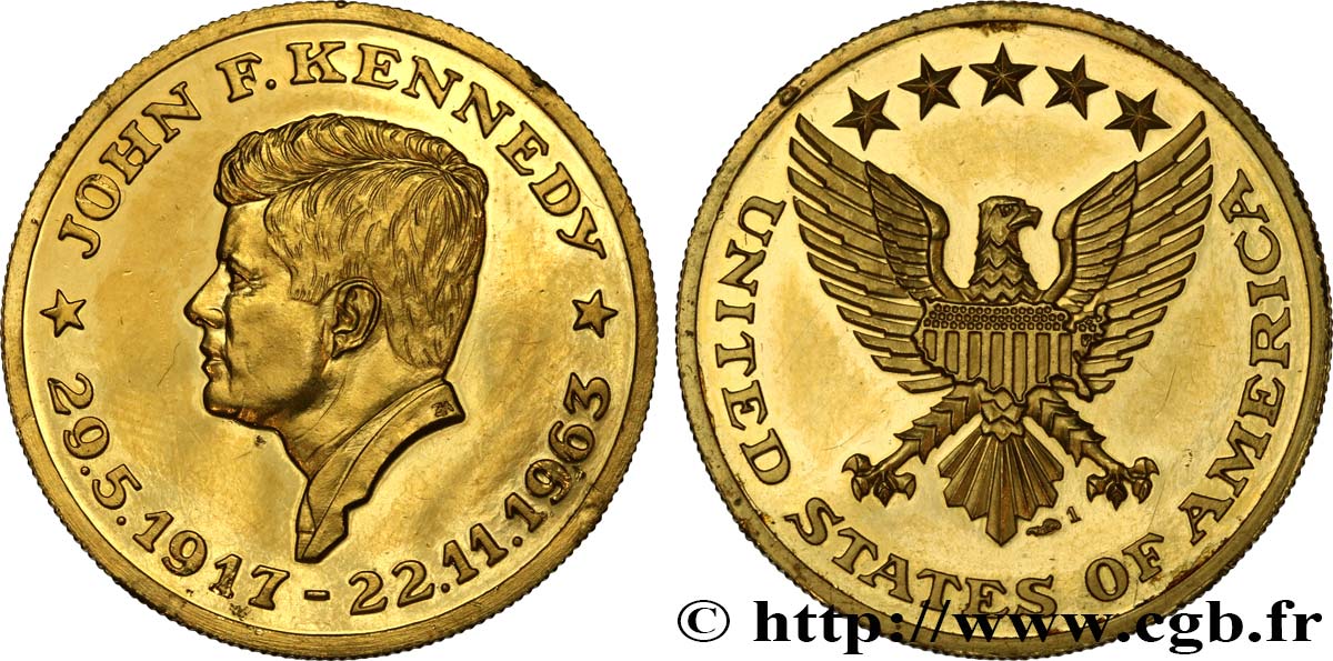 ÉTATS-UNIS D AMÉRIQUE Médaille, John Fitzgerald Kennedy TTB+