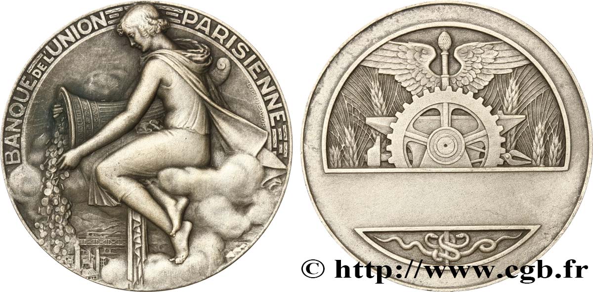 BANQUES - ÉTABLISSEMENTS DE CRÉDIT Médaille Banque de l’Union parisienne VZ